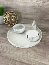 Load image into Gallery viewer, Round Concrete Display Tray | Decorative Concrete Coffee Table Tray