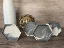 Load image into Gallery viewer, Hexagon Coaster Set | Minimalist Decor | Coffee Table Décor