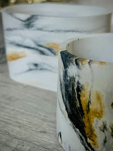 Load image into Gallery viewer, Black & White Marbled Concrete Planter | Succulent Pot | Minimalist  Decor
