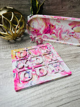 Load image into Gallery viewer, Pink Marbled Concrete Tic Tact Toe