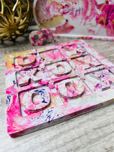 Load image into Gallery viewer, Pink Marbled Concrete Tic Tact Toe