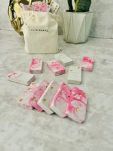 Load image into Gallery viewer, Pink Marbled Concrete Domino Set | Outdoor Game | Minimalist Living
