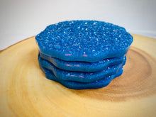 Load image into Gallery viewer, Royal Blue Druzy Coaster Set
