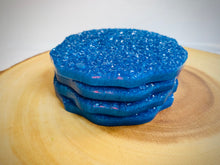 Load image into Gallery viewer, Royal Blue Druzy Coaster Set