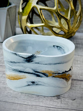 Load image into Gallery viewer, Black &amp; White Marbled Concrete Planter | Succulent Pot | Minimalist  Decor
