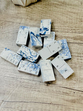 Load image into Gallery viewer, Blue Marbled Concrete Domino Set | Outdoor Game | Minimalist Living
