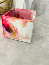 Load image into Gallery viewer, Pink Marbled Concrete Planter | Succulent Pot | Minimalist  Decor
