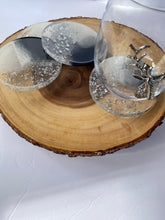 Load image into Gallery viewer, Navy Blue and White Coaster Set
