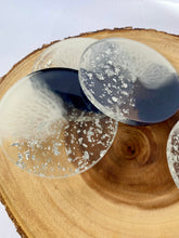 Load image into Gallery viewer, Navy Blue and White Coaster Set
