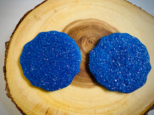 Load image into Gallery viewer, Royal Blue Druzy Coaster Set
